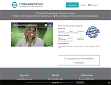 Tablet Screenshot of hermannortho.hu
